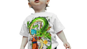 Camiseta masculina estampada dragon ball Z 100% algodão premium reforço no ombro - produto otaku em destaque