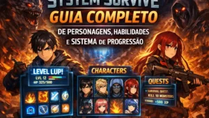 system survive guia completo de personagens, habilidades e sistema de progressão